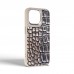 Чохол до мобільного телефона Harder Glamorous Croco Apple iPhone 15 Pro Max Grey Gold (ARM76766)