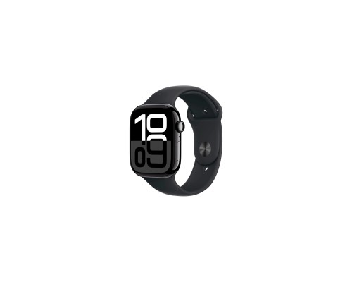 Смарт-годинник Apple Watch Series 10 GPS 46mm Jet Black Aluminium Case with Black Sport Band - S/M (MWWP3QH/A)