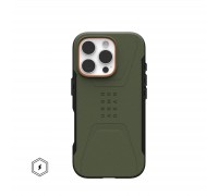 Чохол до мобільного телефона UAG iPhone 16 Pro Civilian Magsafe Olive Drab (114444117272)