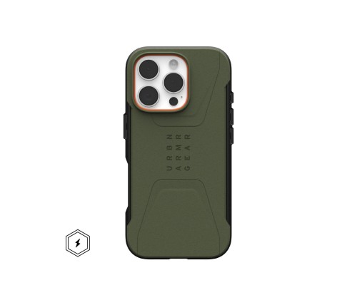 Чохол до мобільного телефона UAG iPhone 16 Pro Civilian Magsafe Olive Drab (114444117272)