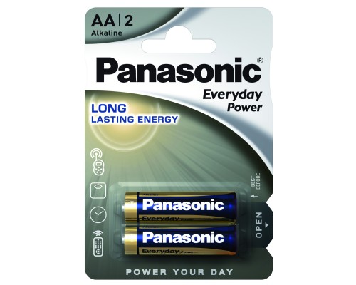 Батарейка Panasonic AA LR06 Everyday Power * 2 (LR6REE/2BR)