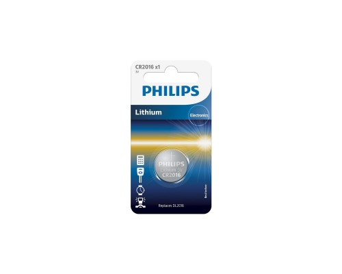 Батарейка Philips CR2016 Lithium (CR2016/01B)