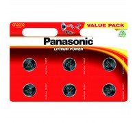 Батарейка Panasonic CR 2032 Lithium * 6 (CR-2032EL/6B)