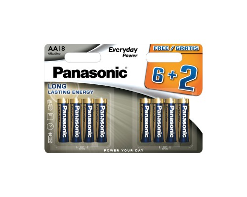 Батарейка Panasonic AA EVERYDAY POWER * 8 (LR6REE/8B2F)