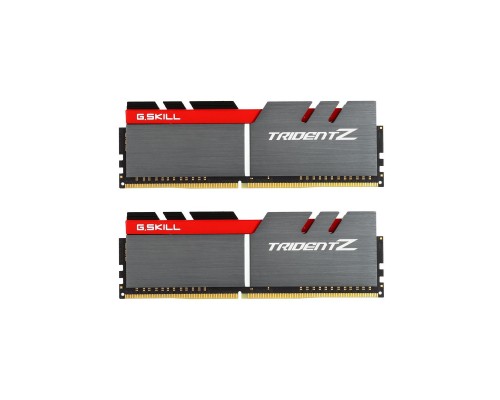 Модуль пам'яті для комп'ютера DDR4 16GB (2x8GB) 3200 MHz Trident Z Silver H/ Red G.Skill (F4-3200C16D-16GTZB)