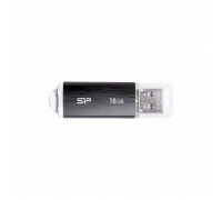 USB флеш накопичувач Silicon Power 16GB Ultima U02 Black USB 2.0 (SP016GBUF2U02V1K)