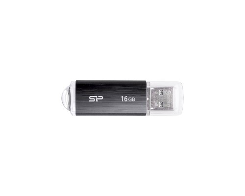 USB флеш накопичувач Silicon Power 16GB Ultima U02 Black USB 2.0 (SP016GBUF2U02V1K)