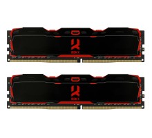 Модуль пам'яті для комп'ютера DDR4 16GB (2x8GB) 2666 MHz IRDM Black Goodram (IR-X2666D464L16S/16GDC)