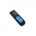 USB флеш накопичувач ADATA 128GB UV128 Black/Blue USB 3.1 (AUV128-128G-RBE)