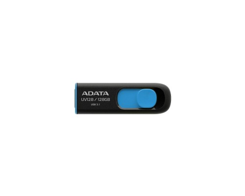 USB флеш накопичувач ADATA 128GB UV128 Black/Blue USB 3.1 (AUV128-128G-RBE)