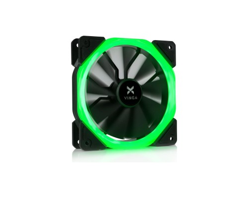 Кулер до корпусу Vinga LED fan-01 green