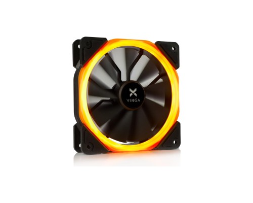 Кулер до корпусу Vinga LED fan-01 orange