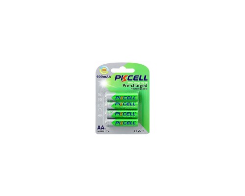 Акумулятор PkCell AA R6 NiMH 600mAh * 4 (PC/AA600-4BA)