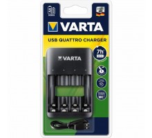 Зарядний пристрій для акумуляторів Varta Value USB Quattro Charger pro 4x AA/AAA (57652101401)