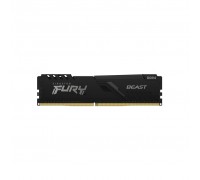 Модуль пам'яті для комп'ютера DDR4 16GB 2666 MHz FURY Beast Black Kingston Fury (ex.HyperX) (KF426C16BB/16)