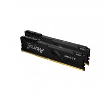 Модуль пам'яті для комп'ютера DDR4 32GB (2x16GB) 2666 MHz FURY Beast Black Kingston Fury (ex.HyperX) (KF426C16BBK2/32)