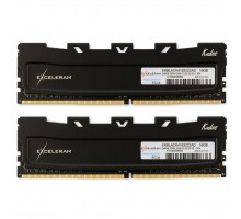 Модуль пам'яті для комп'ютера DDR4 16GB (2x8GB) 3200 MHz Black Kudos eXceleram (EKBLACK4163222AD)