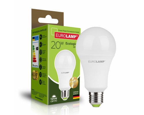 Лампочка Eurolamp LED А75 20W E27 3000K 220V (LED-A75-20272(P))