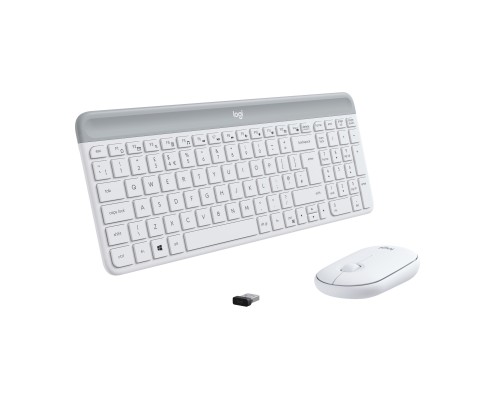 Комплект Logitech MK470 Slim Wireless UA Off-White (920-009205)