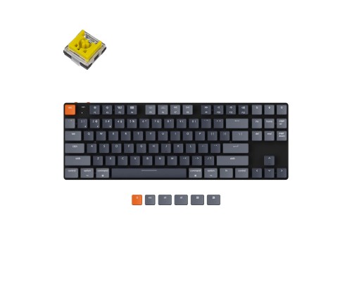 Клавіатура Keychron K1SE 87 Key Optical Banana RGB Hot-Swap Wireless UA Black (K1SEE4_KEYCHRON)