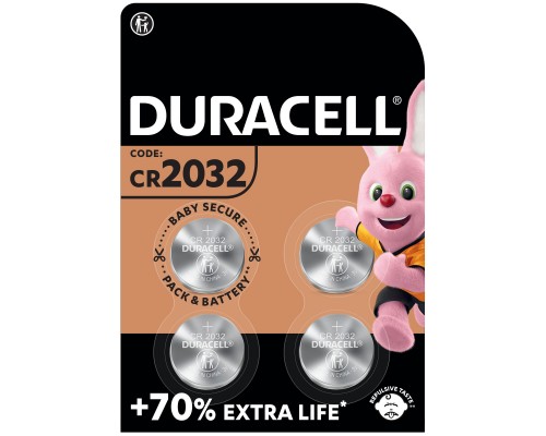 Батарейка Duracell CR 2032 / DL 2032 * 4 (5007662/5010951/5014799)