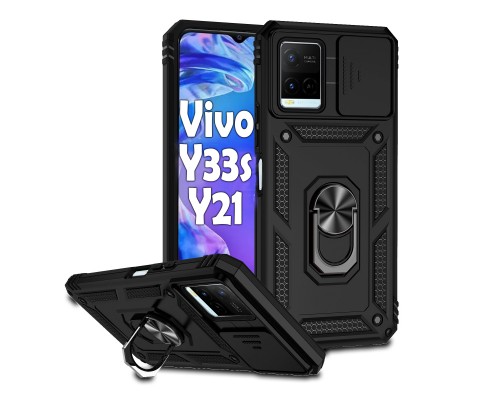 Чохол до мобільного телефона BeCover Military Vivo Y33s / Y21 Black (708834)