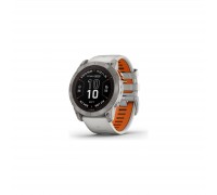 Смарт-годинник Garmin fenix 7X Pro Sapph Sol, Ti w/Gray/Orange Band, GPS (010-02778-15)