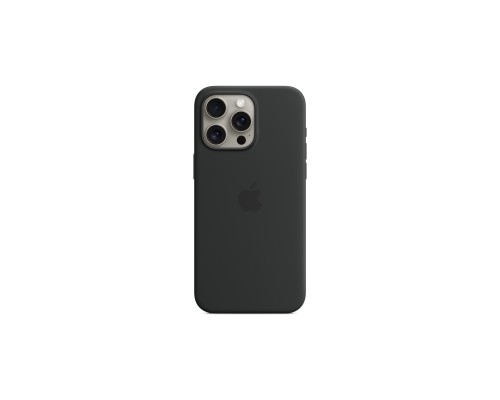 Чохол до мобільного телефона Apple iPhone 15 Pro Max Silicone Case with MagSafe Black (MT1M3ZM/A)