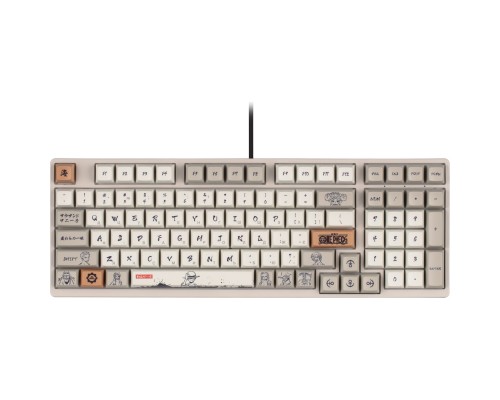 Клавіатура Akko 3098S One Piece Calligraphy 98Key CS Jelly Blue Hot-swappable USB UA RGB Gray (6925758616775)