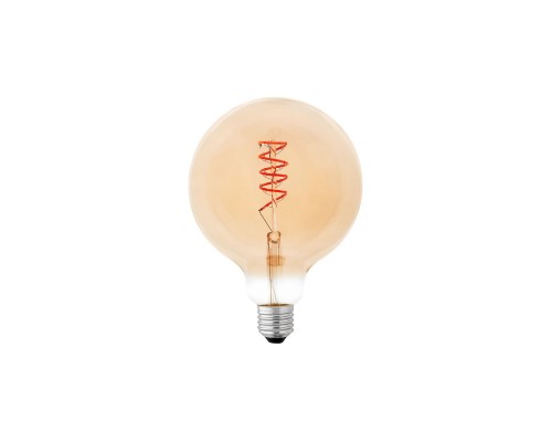 Лампочка Delux Globe G125 6Вт E27 2200К amber spiral filament (90018147)