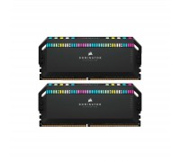 Модуль пам'яті для комп'ютера DDR5 32GB (2x16GB) 6000 MHz Dominator Platinum RGB Black Corsair (CMT32GX5M2B6000C30)