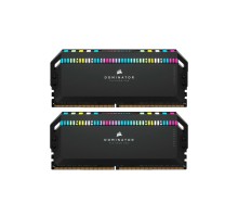 Модуль пам'яті для комп'ютера DDR5 32GB (2x16GB) 6000 MHz Dominator Platinum RGB Black Corsair (CMT32GX5M2B6000C30)