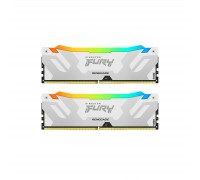 Модуль пам'яті для комп'ютера DDR5 64GB (2x32GB) 6000 MHz Renegade RGB White XMP Kingston Fury (ex.HyperX) (KF560C32RWAK2-64)