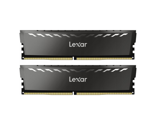 Модуль пам'яті для комп'ютера DDR4 16GB (2x8GB) 3200 MHz Thor Dark Gray Lexar (LD4BU008G-R3200GDXG)