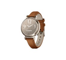 Смарт-годинник Garmin Lily 2 Classic, Cream Gold/Tan (010-02839-02)