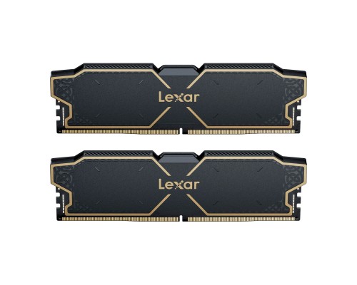 Модуль пам'яті для комп'ютера DDR5 32GB (2x16GB) 6000 MHz Thor Black Lexar (LD5U16G60C32LG-RGD)