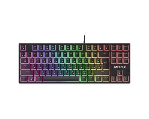 Клавіатура GamePro MK80R Red Switch RGB USB Black (MK80R)