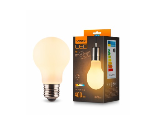 Лампочка Videx Filament 4W E27 3000K Porcelain dimmable (VL-DA60MO)