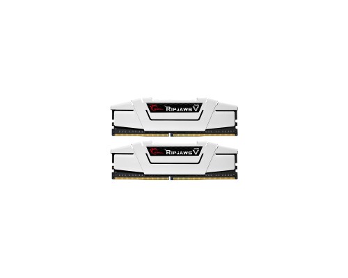 Модуль пам'яті для комп'ютера DDR4 32GB (2x16G) 3600 MHz RipjawsV White G.Skill (F4-3600C18D-32GVW)