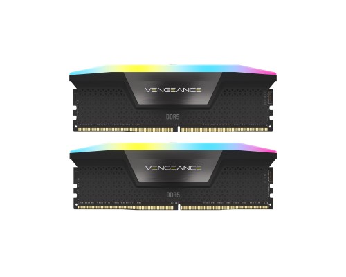 Модуль пам'яті для комп'ютера DDR5 32GB (2x16GB) 6000 MHz Vengeance RGB Black Corsair (CMH32GX5M2E6000Z36)