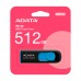 USB флеш накопичувач ADATA 512GB AUV 128 Black/Blue USB 3.2 (AUV128-512G-RBE)