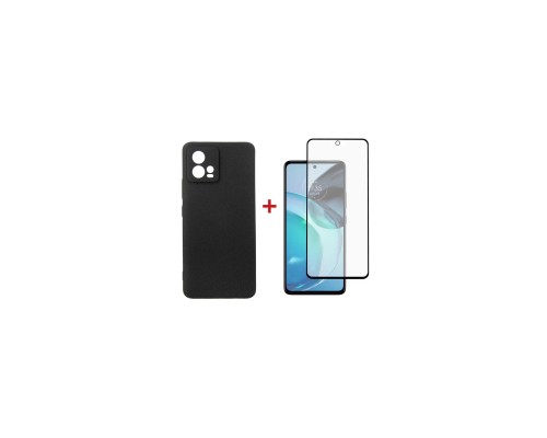 Чохол до мобільного телефона Dengos Kit for Motorola G72 case + glass (Black) (DG-KM-51)