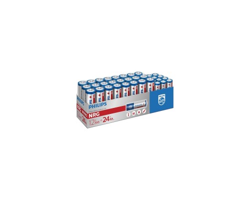 Батарейка Philips AA+AAA Power Alkaline лужна пак=24+12 (LR036G36W/10)