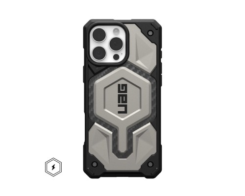 Чохол до мобільного телефона UAG iPhone 16 Pro Max Monarch Pro Magsafe Titanium (114457113636)