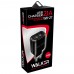 Мережевий зарядний пристрій (адаптер) 2в1 WALKER WH-27 2USB / 2.1A + Data Cable USB to Micro black