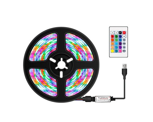 LED стрічка RGB 5V 5м