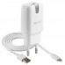 Мережевий зарядний пристрій (адаптер) 2в1 WALKER WH-21 1USB / 2.1A + Data Cable USB to Lightning white