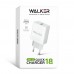 Мережевий зарядний пристрій (адаптер) WALKER WH-35 1USB / QC3.0 / 3A / 18W white