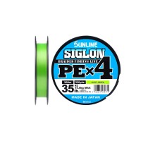 Шнур Sunline Siglon PE н4 300m 2.0/0.242mm 35lb/15.5kg Light Green (1658.09.43)