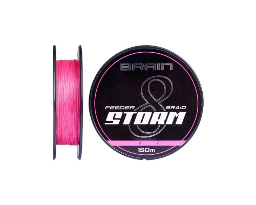 Шнур Brain fishing Storm 8X 150m 0.18mm 27lb/12.2kg Pink (1858.51.92)